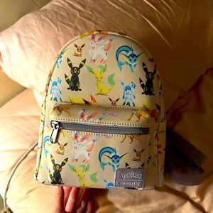 Loungefly x Pokémon Eeveelutions Mini Backpack - Lavender Purple and Cream